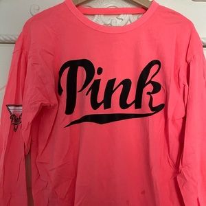 victoria secret pink coral open back top